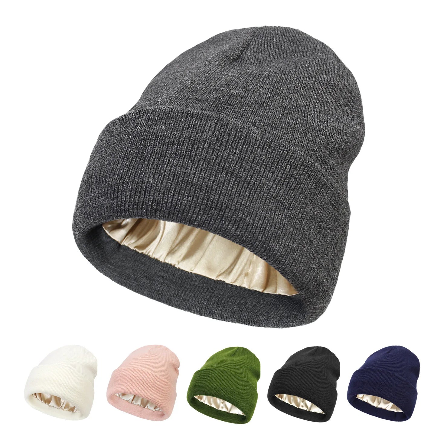 Silk Satin Lined Beanies