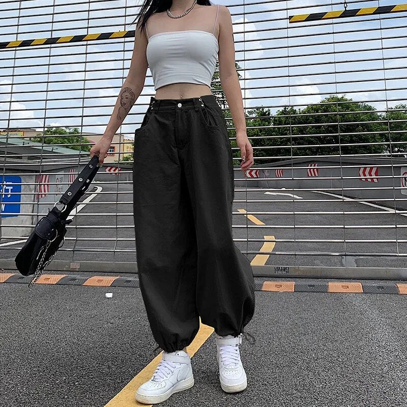 High Waist Cargo Pants