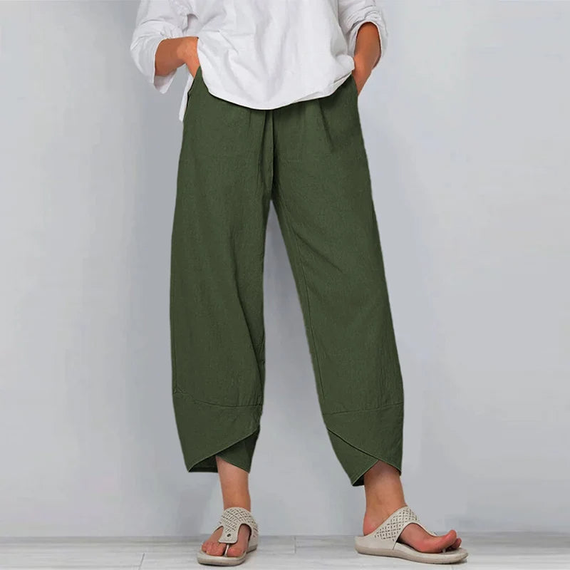 Women Cotton Linen Baggy Pants