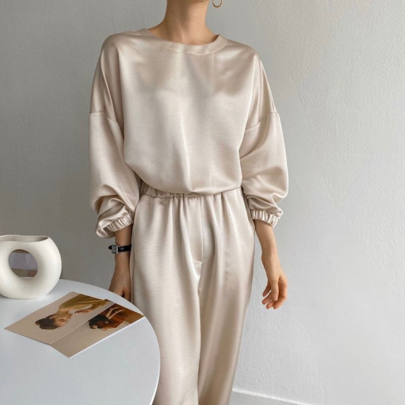 Satin Suit Set