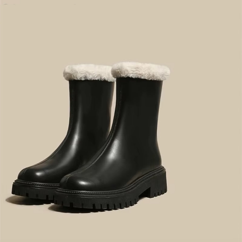 Plush Ankle Boots