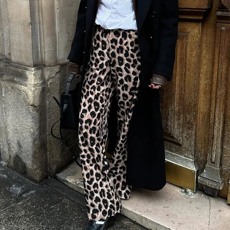 Vintage Leopard Printed Pants