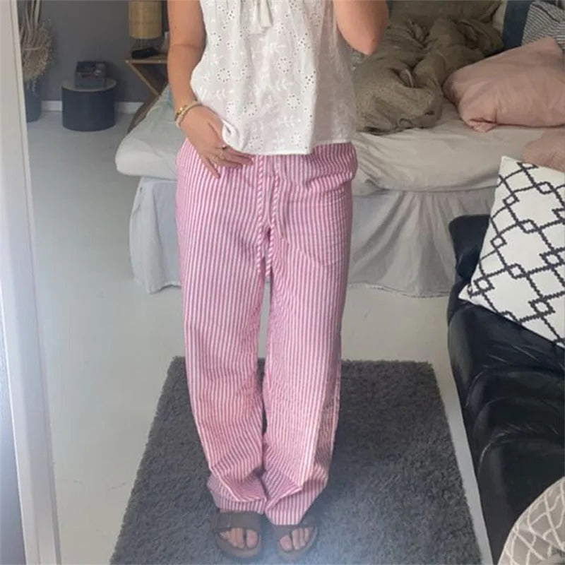 Women's Stripe Print Pants