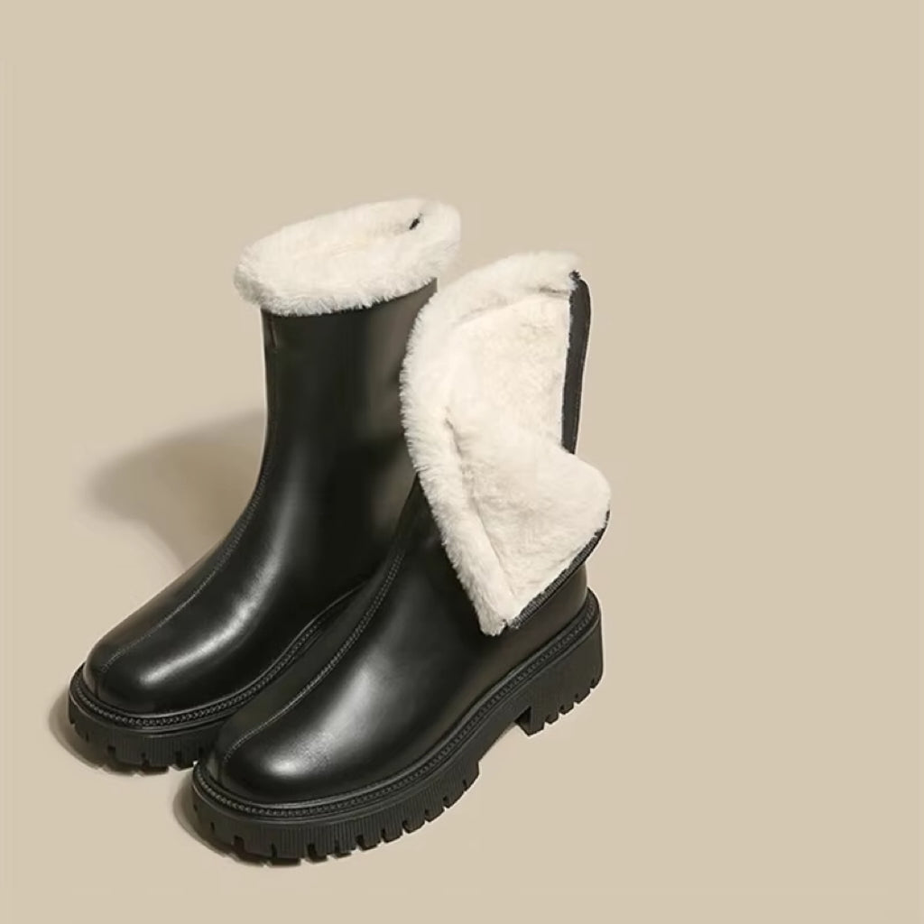 Plush Ankle Boots