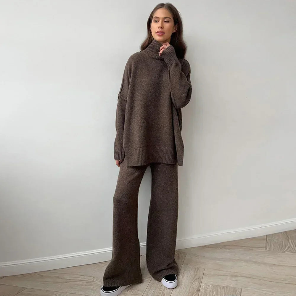Turtleneck Sweater Set