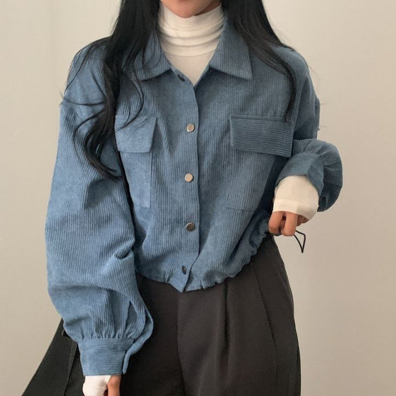 Cropped Corduroy Jacket
