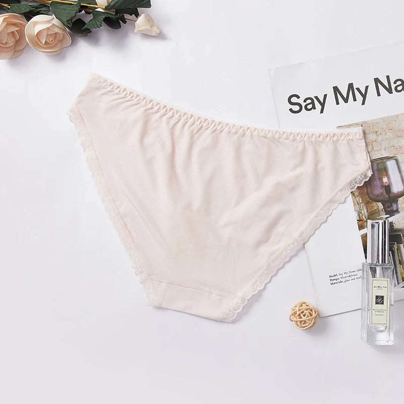 BANNIROU 3Pcs Ice Silk Women's Underwear