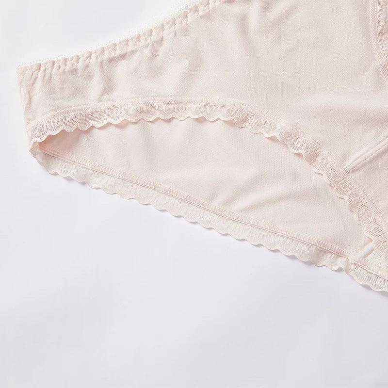 BANNIROU 3Pcs Ice Silk Women's Underwear