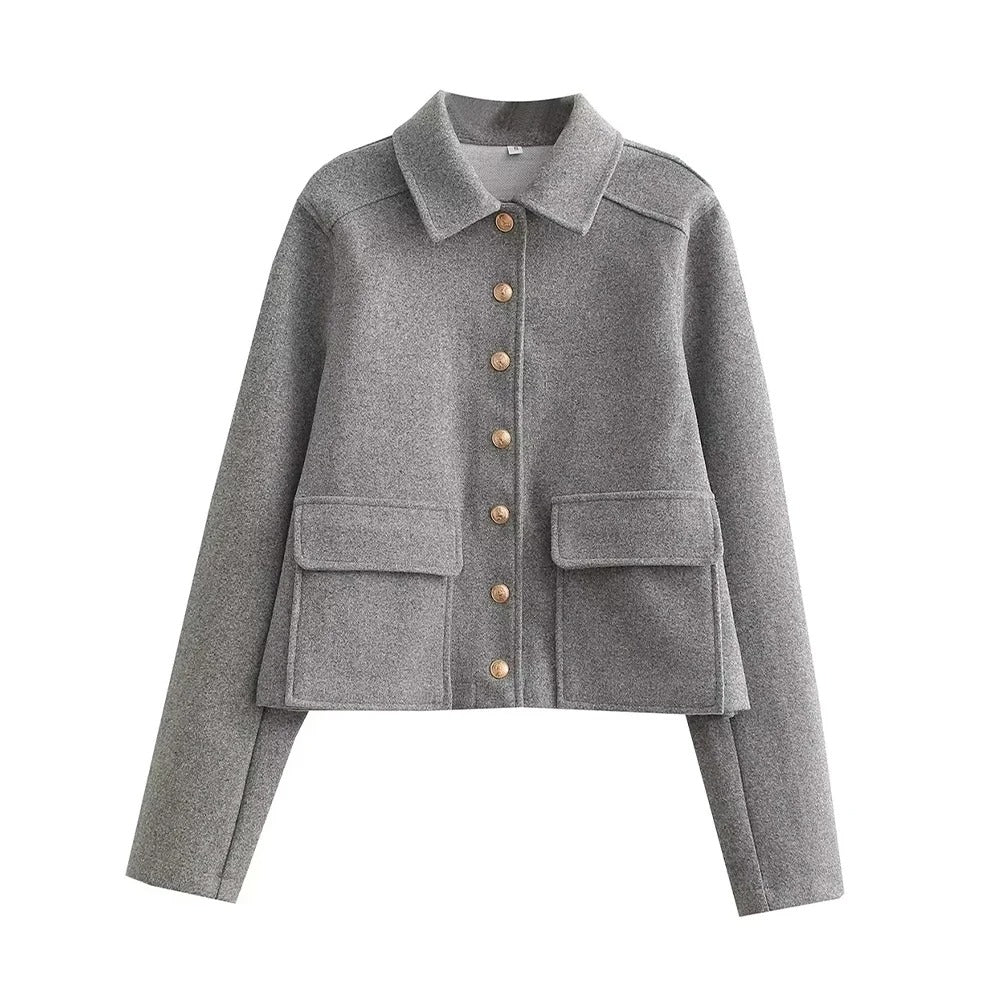 Turndown Collar Jacket