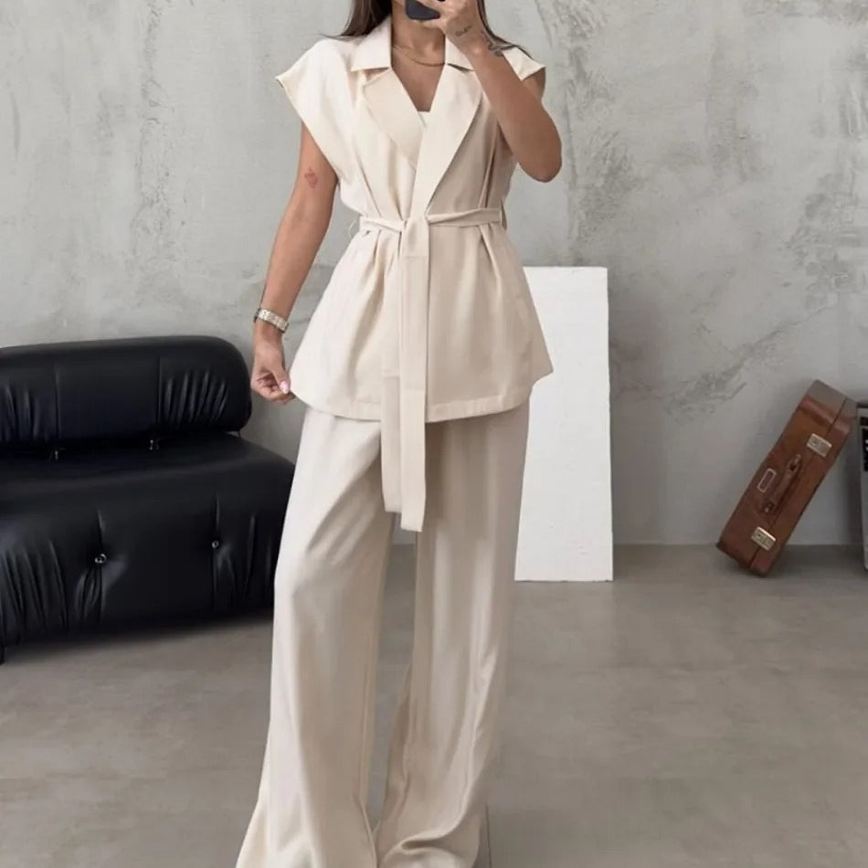 Solid Chic Women Suit