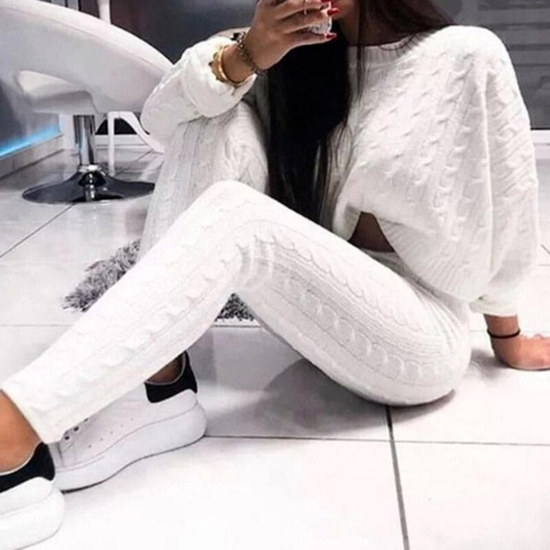 Knitting Sweater Jumpsuit