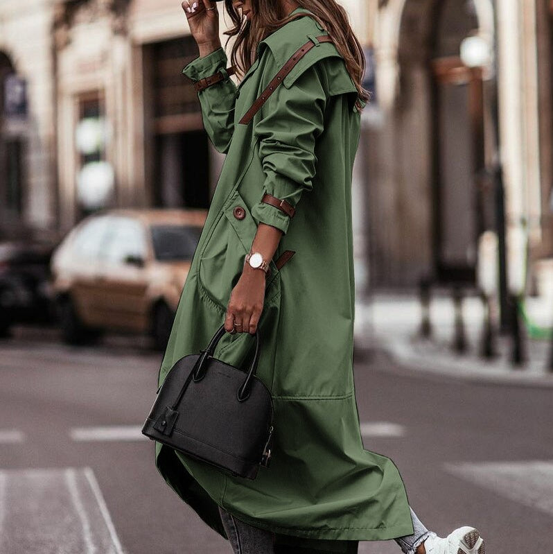Long Hooded Trench Coat