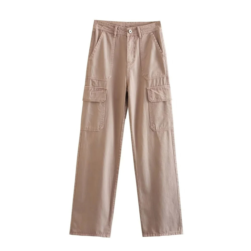 Retro High Waisted Straight Leg Pants