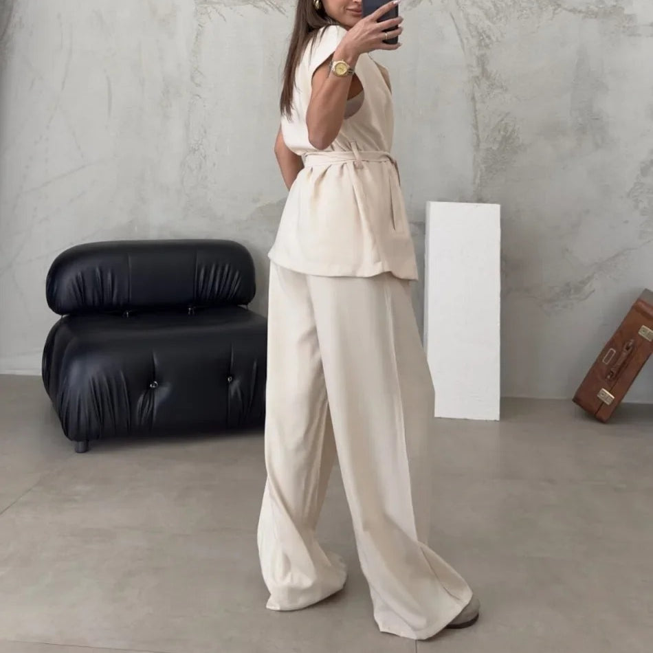 Solid Chic Women Suit