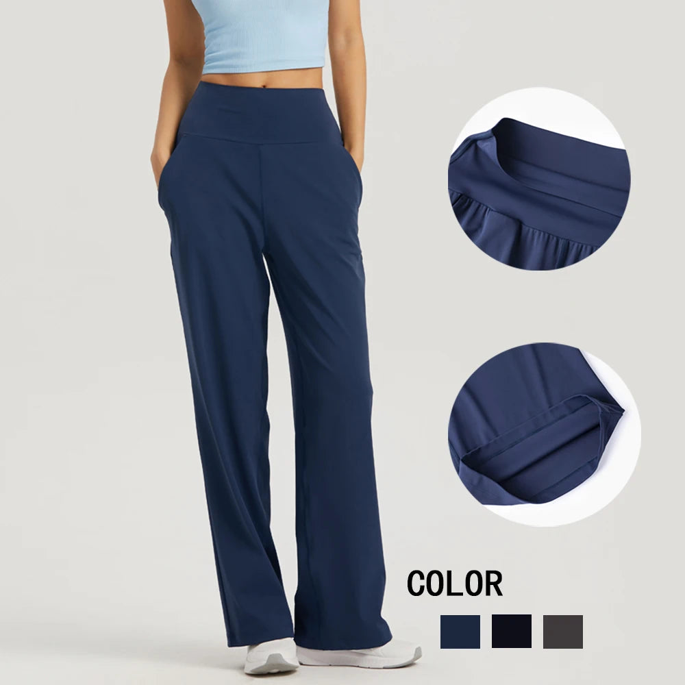 Wide Leg High Waist Yoga Pants