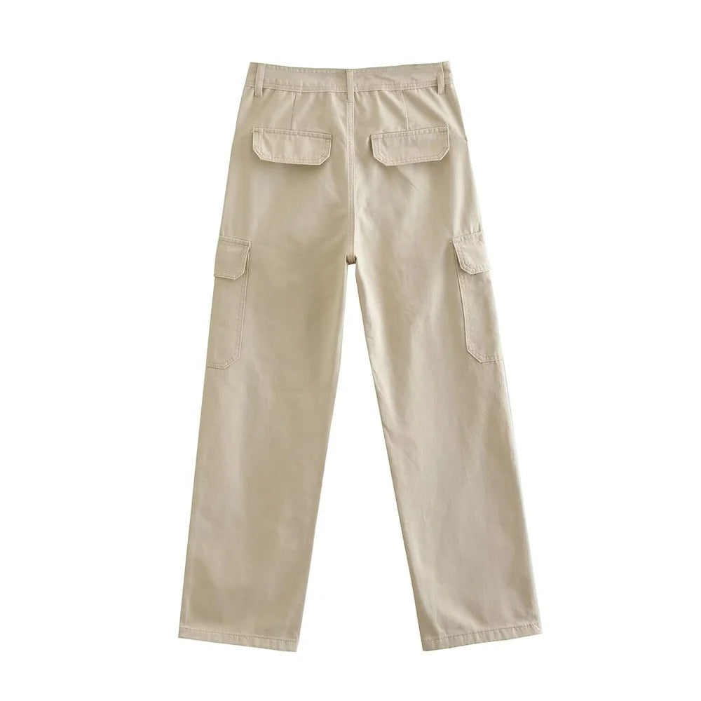 Retro High Waisted Straight Leg Pants