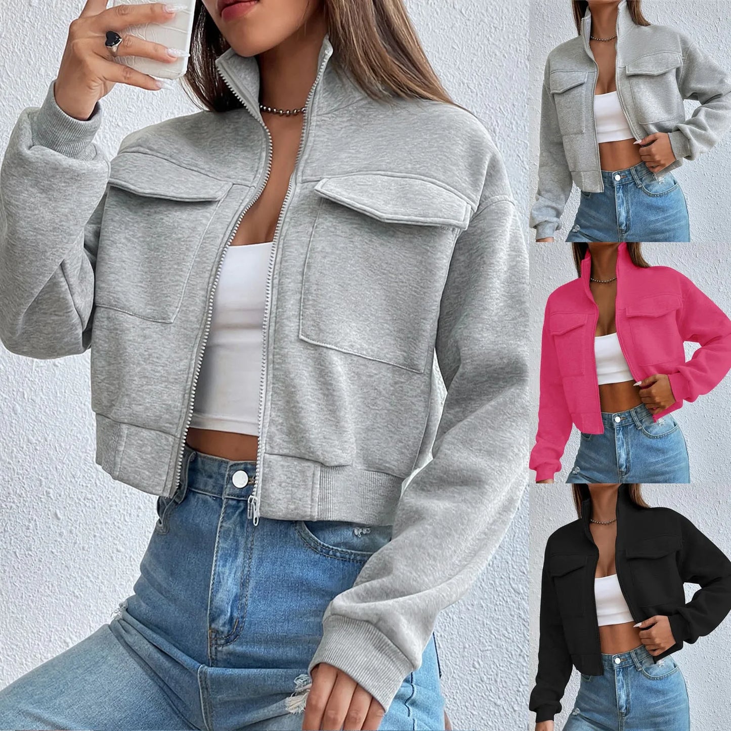 Casual Solid Sweatshirt