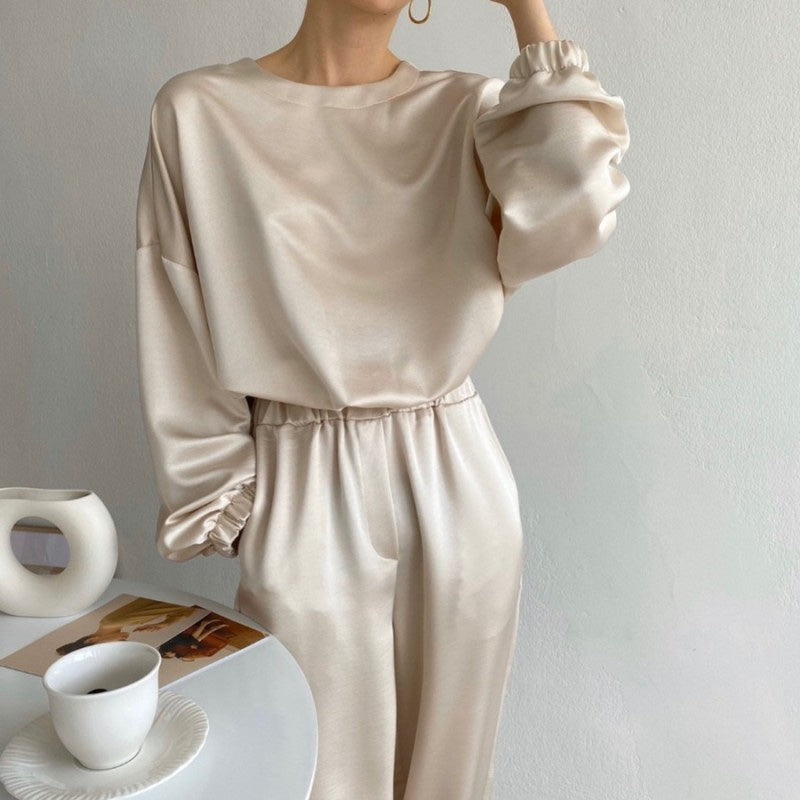 Satin Suit Set