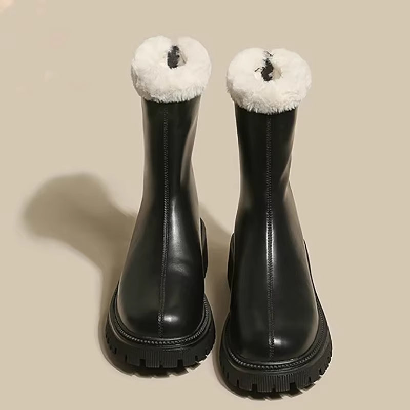 Plush Ankle Boots