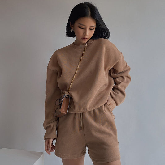 Casual Two Pieces Woman Tracksuit