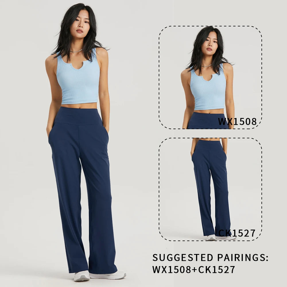 Wide Leg High Waist Yoga Pants