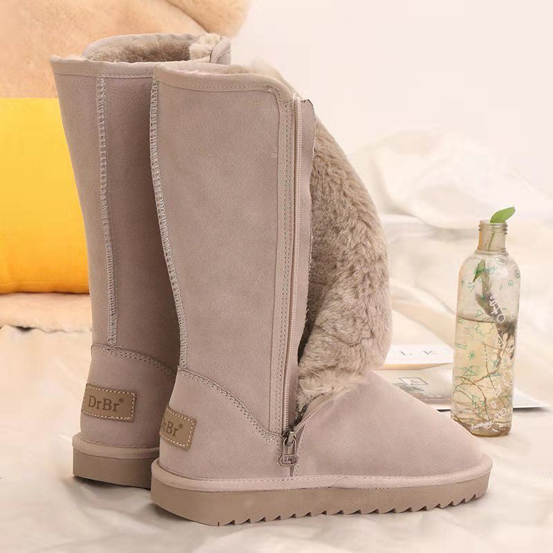 Suede Leather Snow Boots