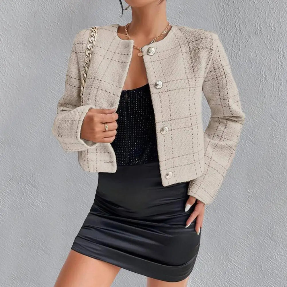 Elegant Woolen Short Jacket
