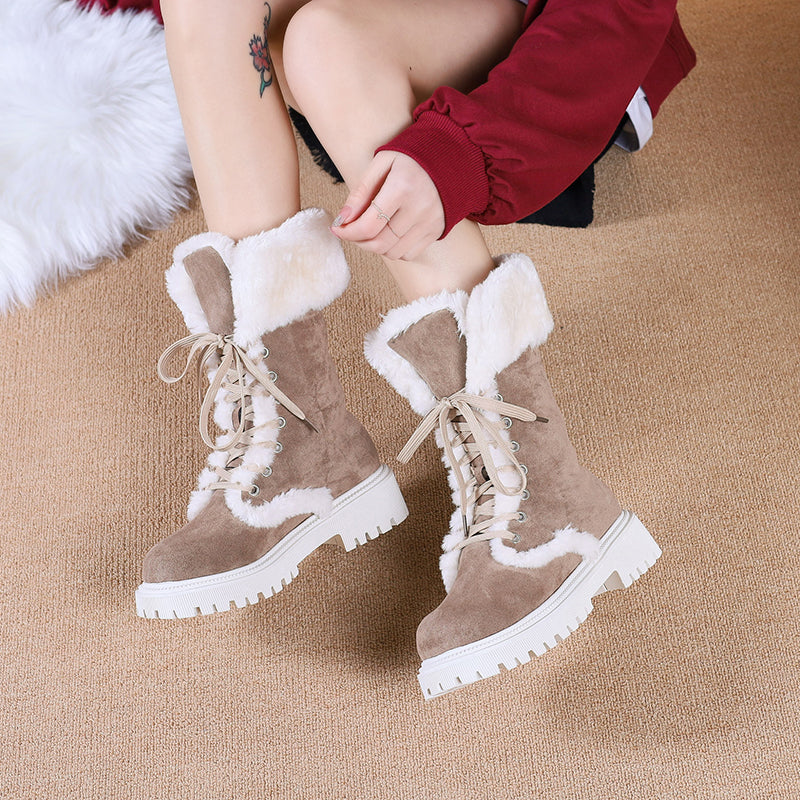 Fur Chelsea Ankle Boots