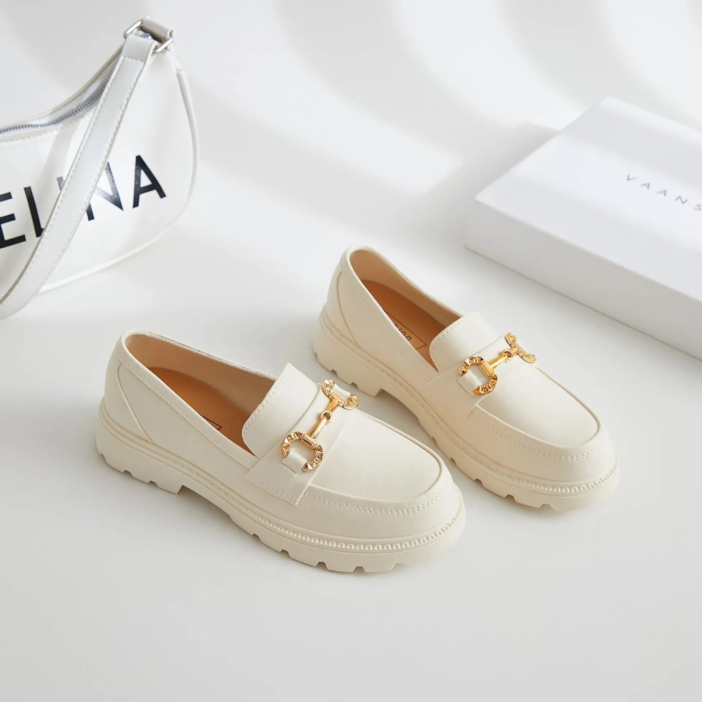 Light Platform Loafers