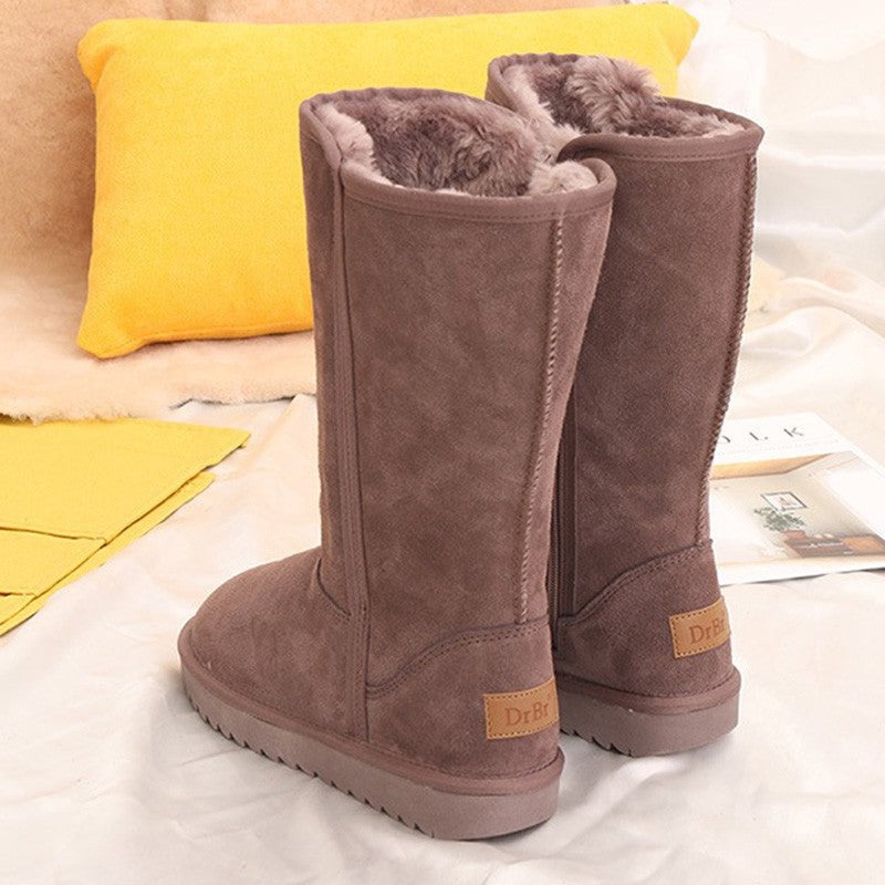 Suede Leather Snow Boots