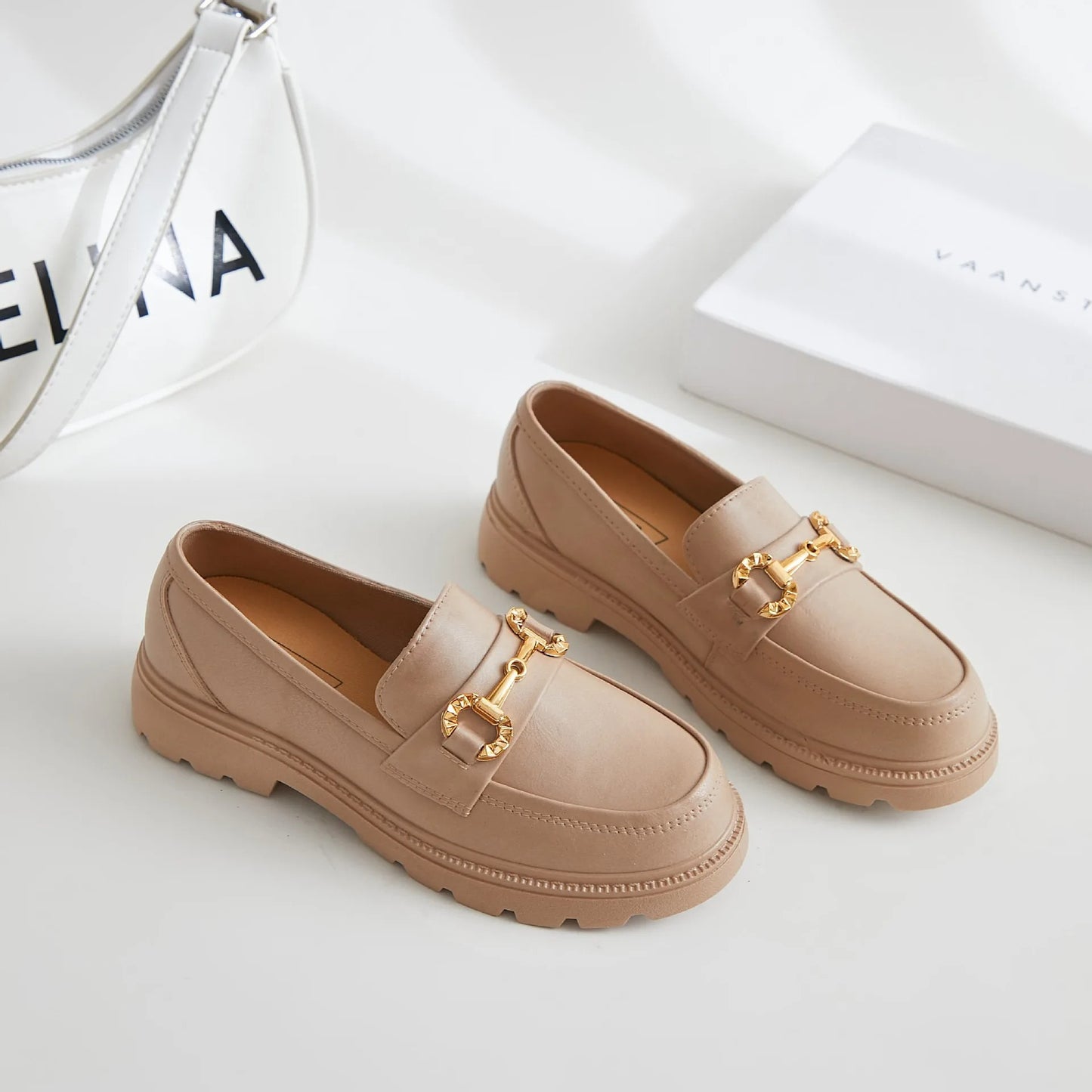 Light Platform Loafers