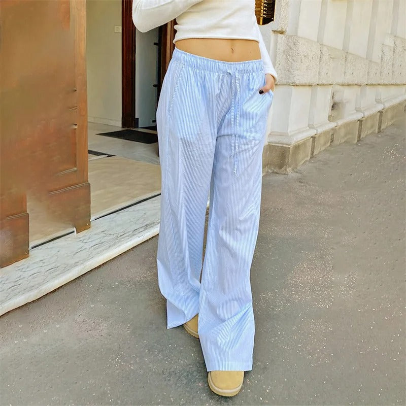 Women's Stripe Print Pants