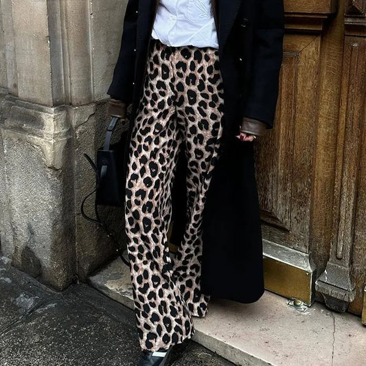Vintage Leopard Printed Pants