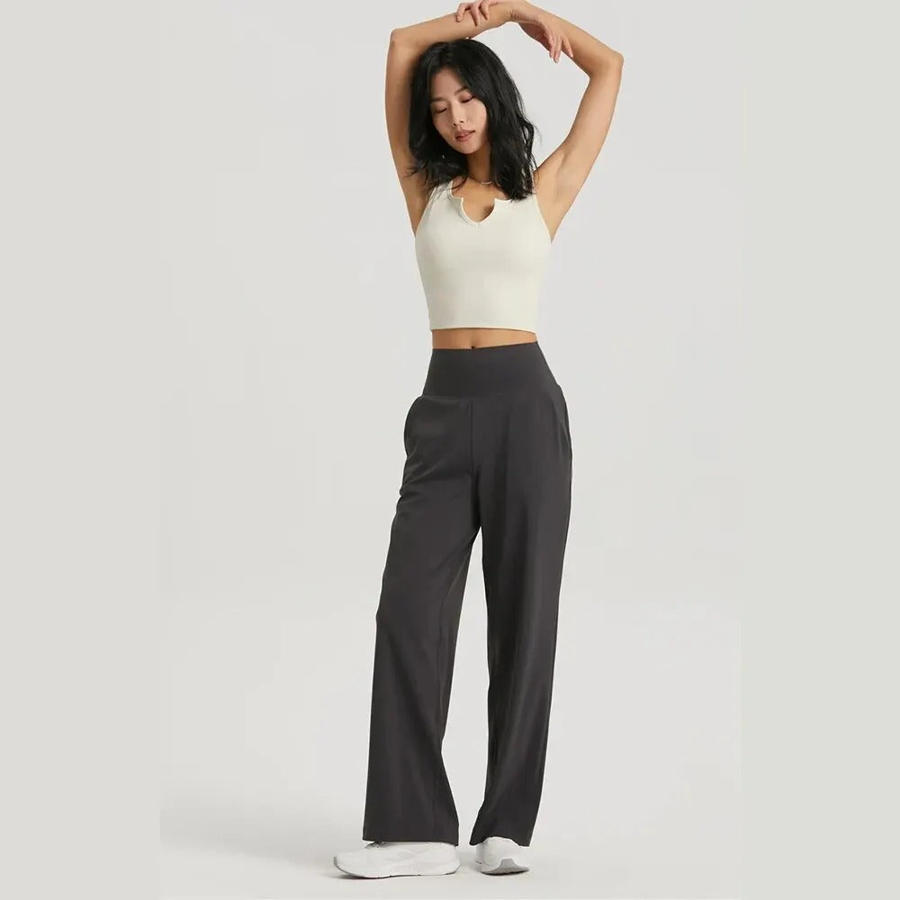 Wide Leg High Waist Yoga Pants