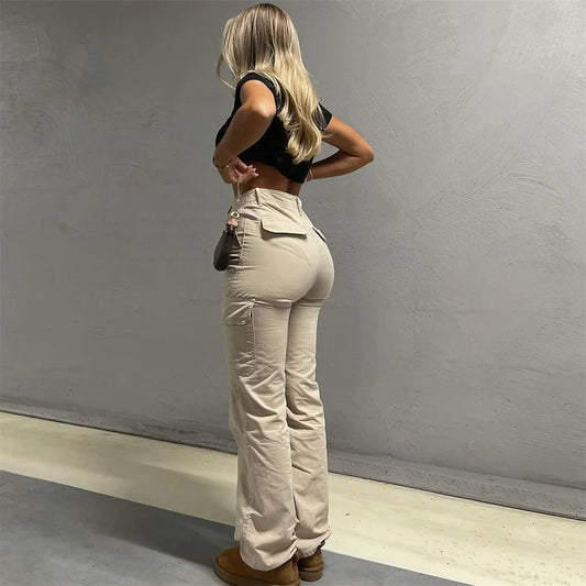 Retro High Waisted Straight Leg Pants