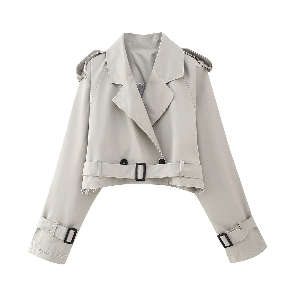 Cropped Trench Jacket