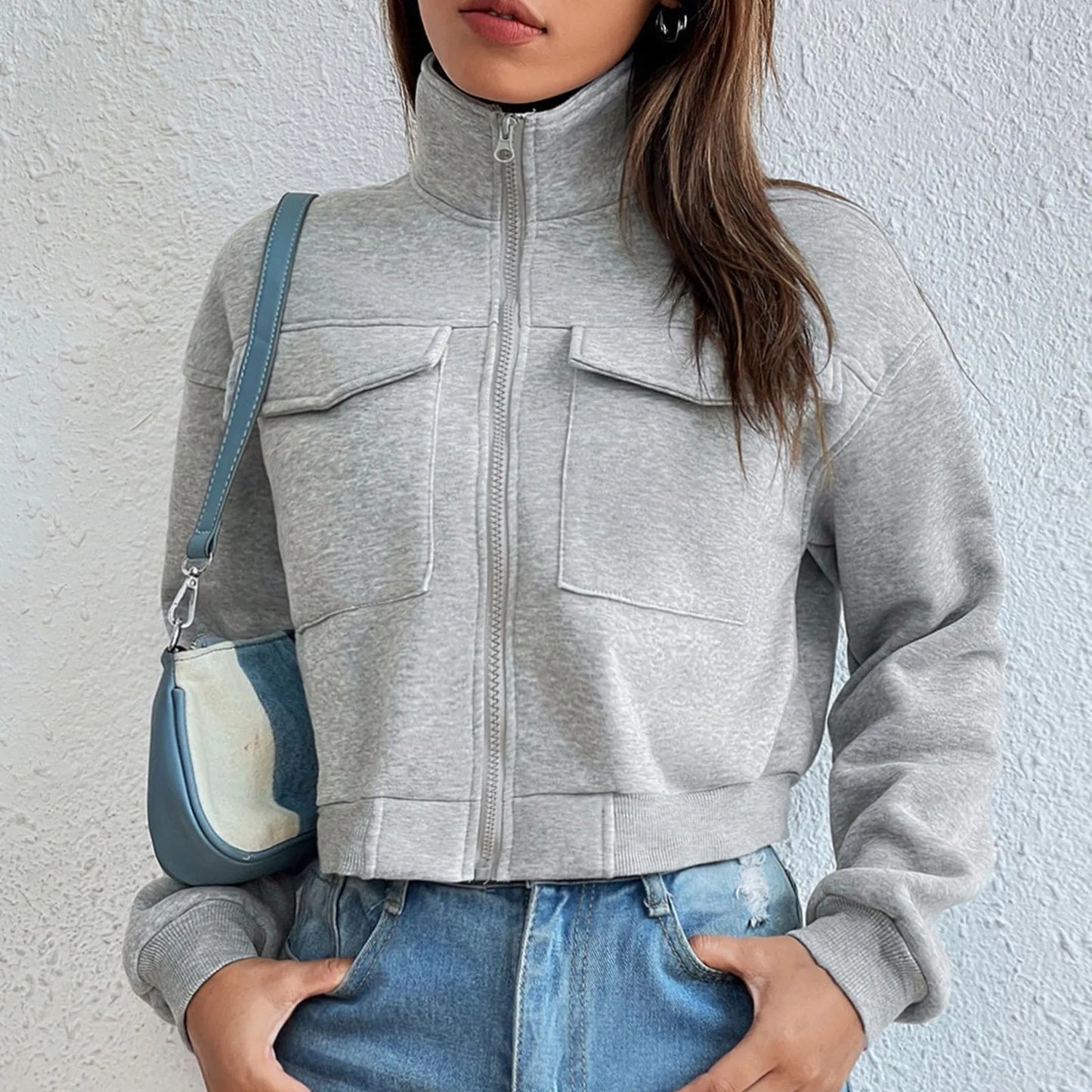 Casual Solid Sweatshirt