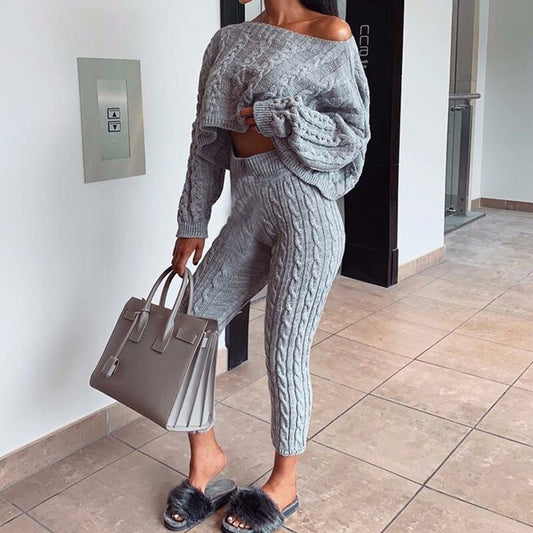 Knitting Sweater Jumpsuit