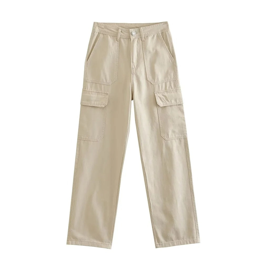 Retro High Waisted Straight Leg Pants