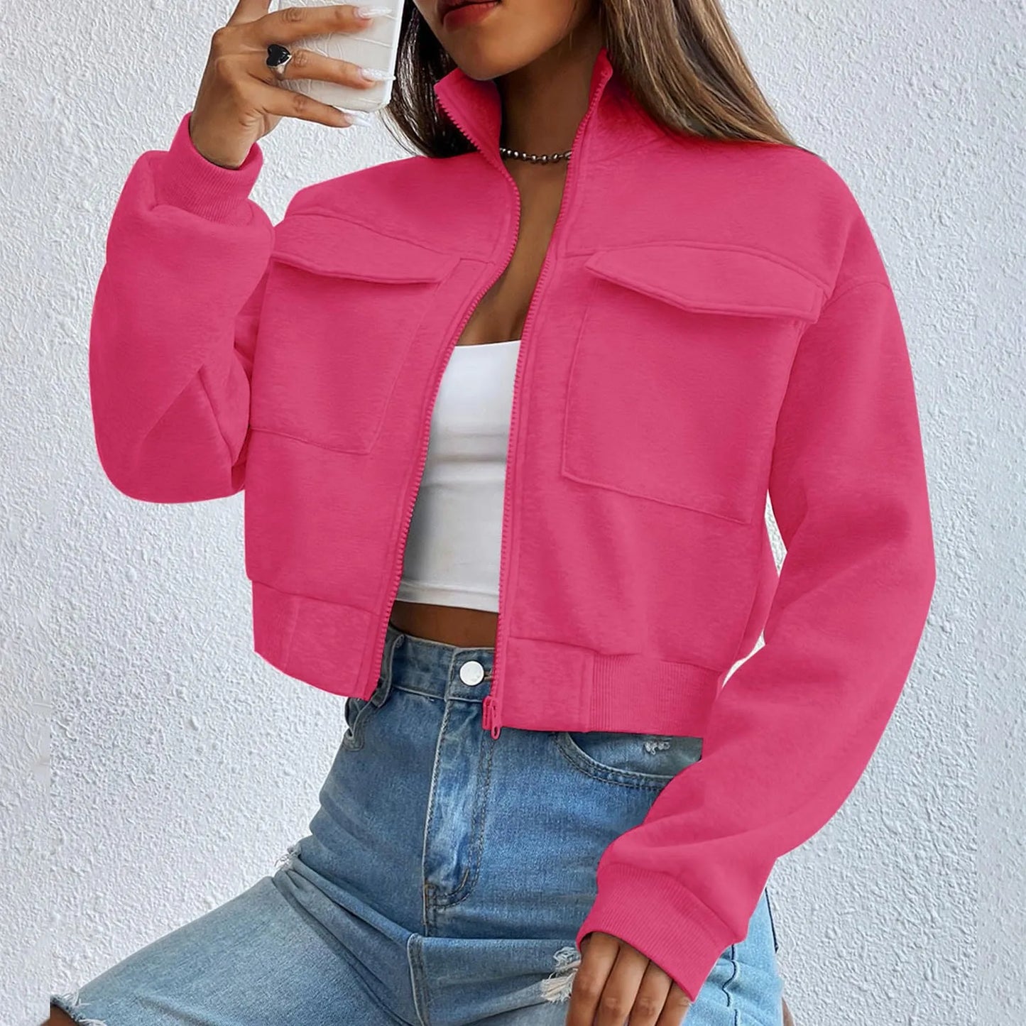 Casual Solid Sweatshirt
