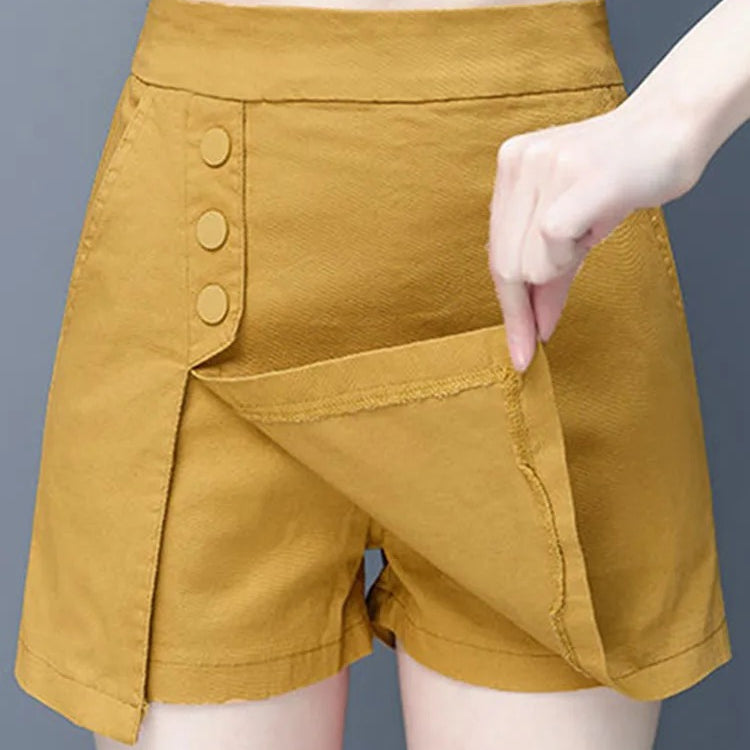 Culottes Elastic High Waist Pantskirt