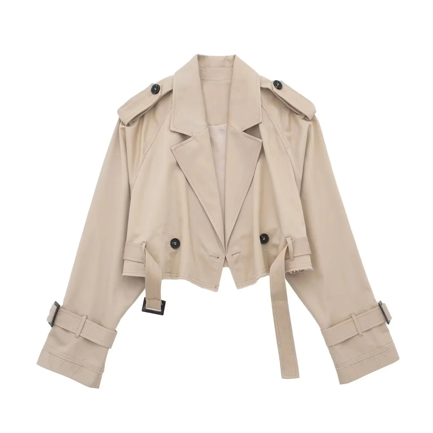 Cropped Trench Jacket