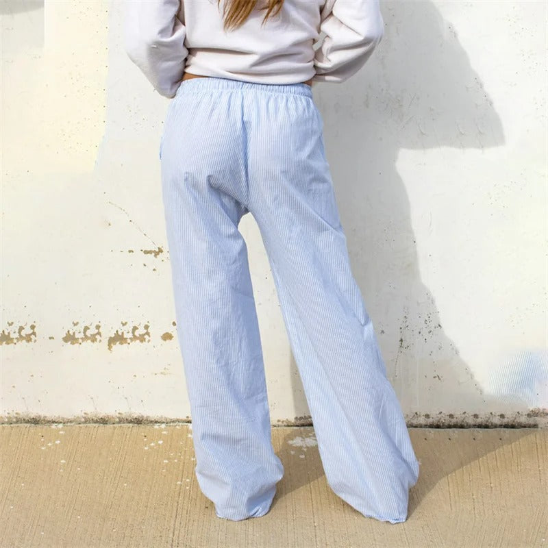Women's Stripe Print Pants