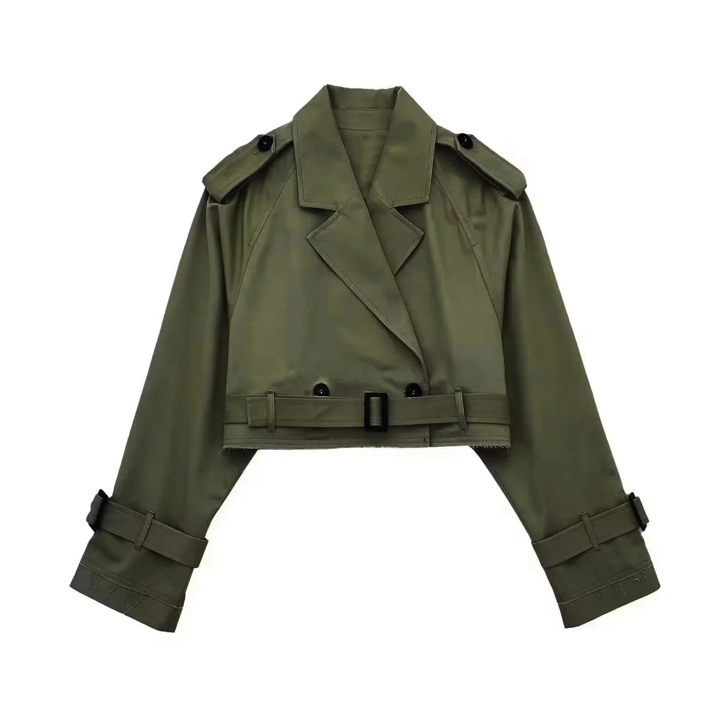 Cropped Trench Jacket
