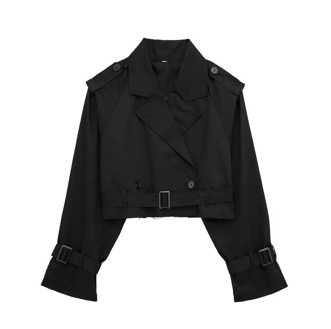 Cropped Trench Jacket