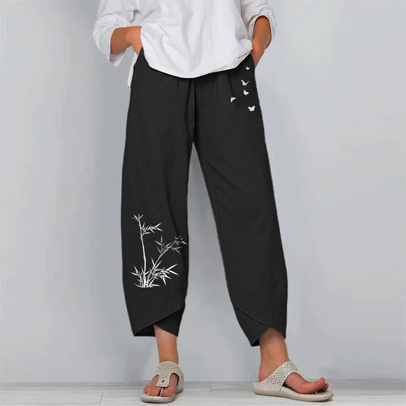 Women Cotton Linen Baggy Pants