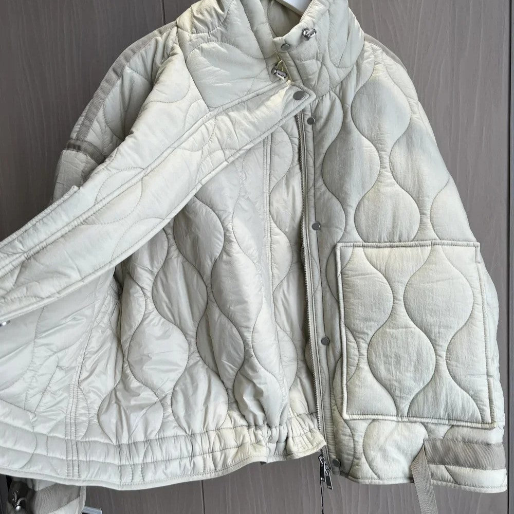 Quilted Ties Coat
