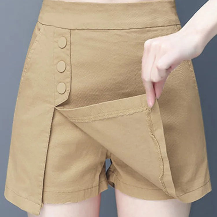 Culottes Elastic High Waist Pantskirt