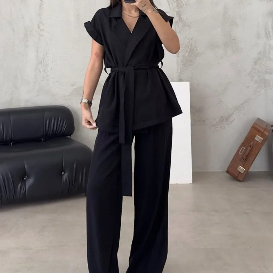 Solid Chic Women Suit