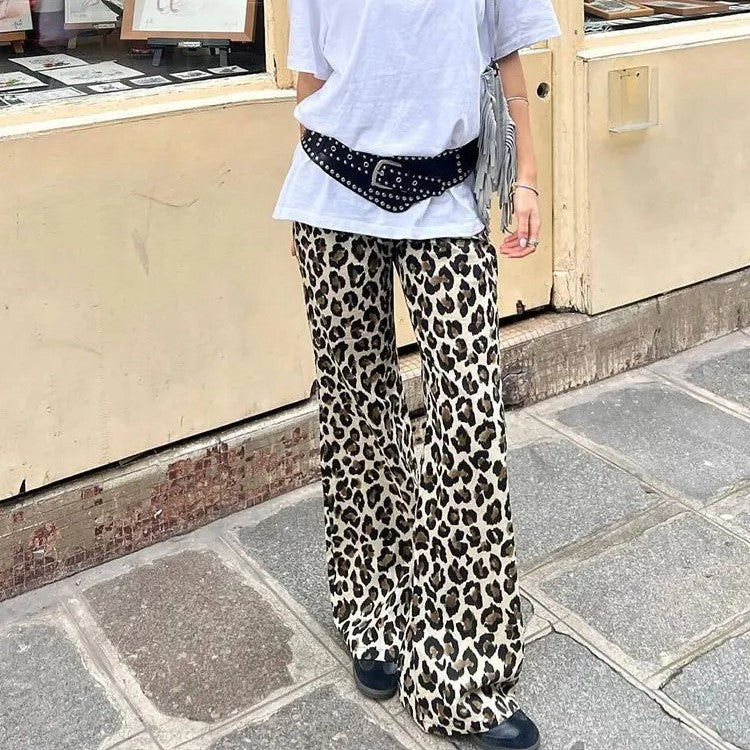 Vintage Leopard Printed Pants